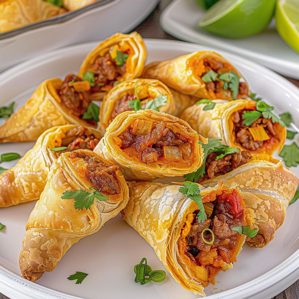 Recipe preparation for Midnight Party Puff Pastry Taco Twists