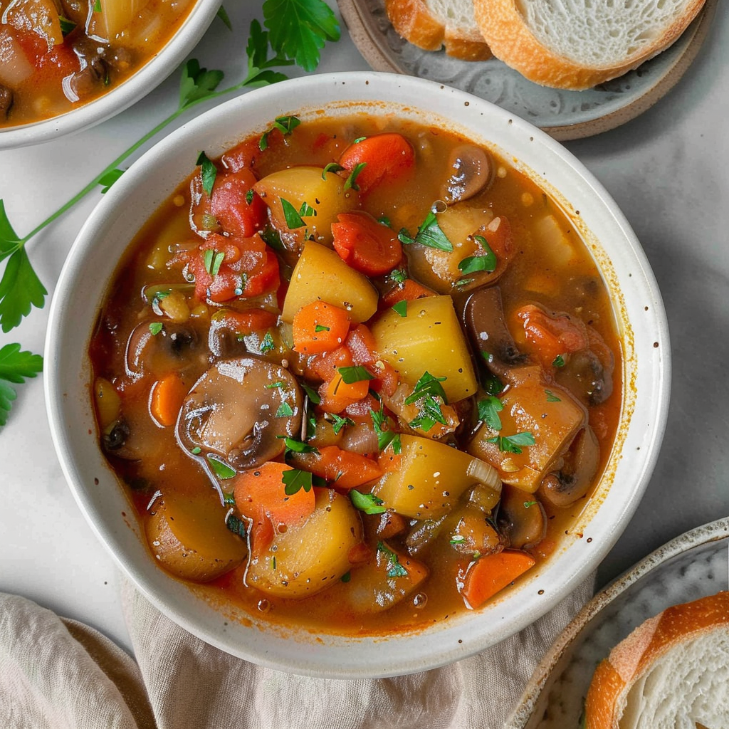 Recipe preparation for Root Vegetable and Thyme Stew