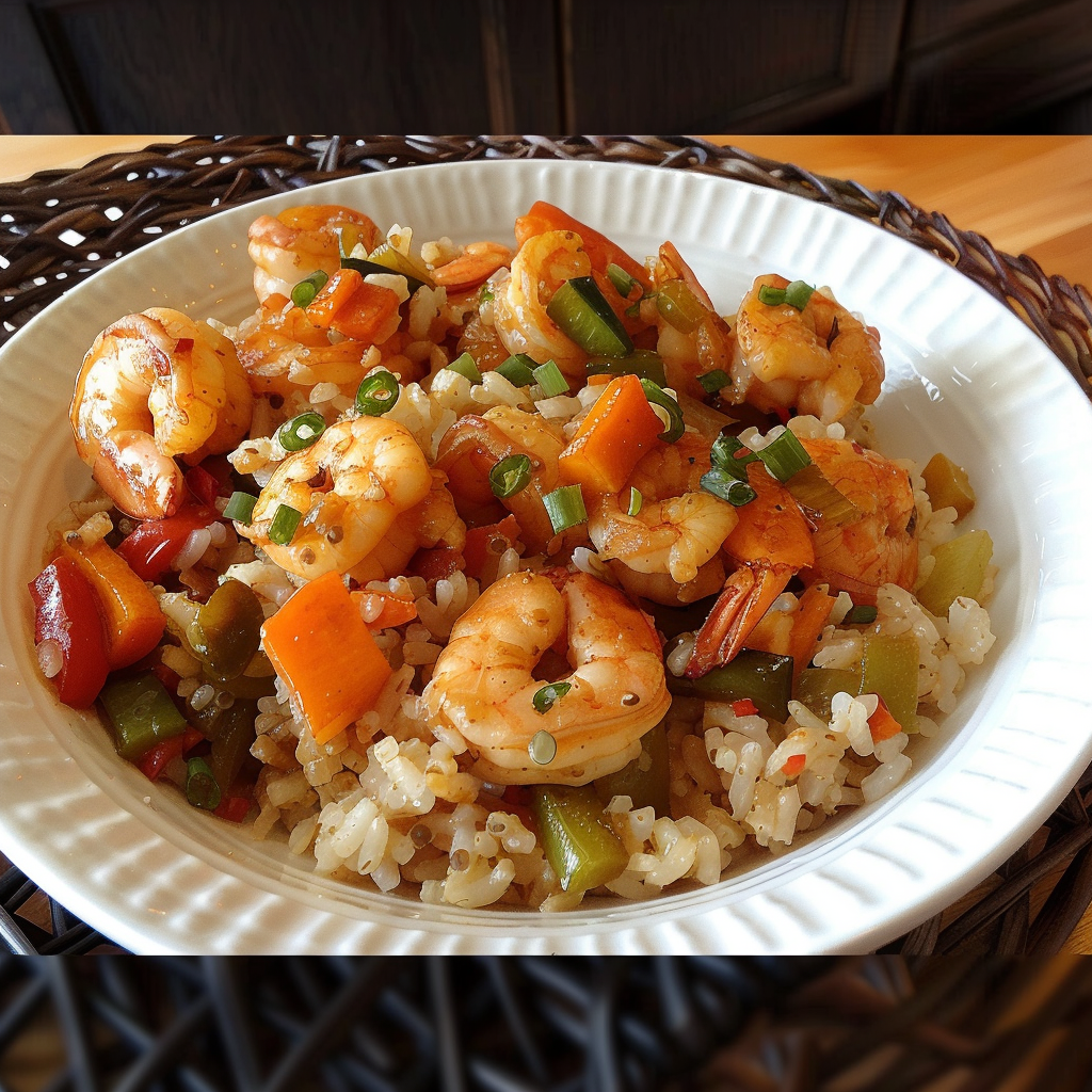 Recipe preparation for Sweet Chili Shrimp & Coconut Rice Bowls