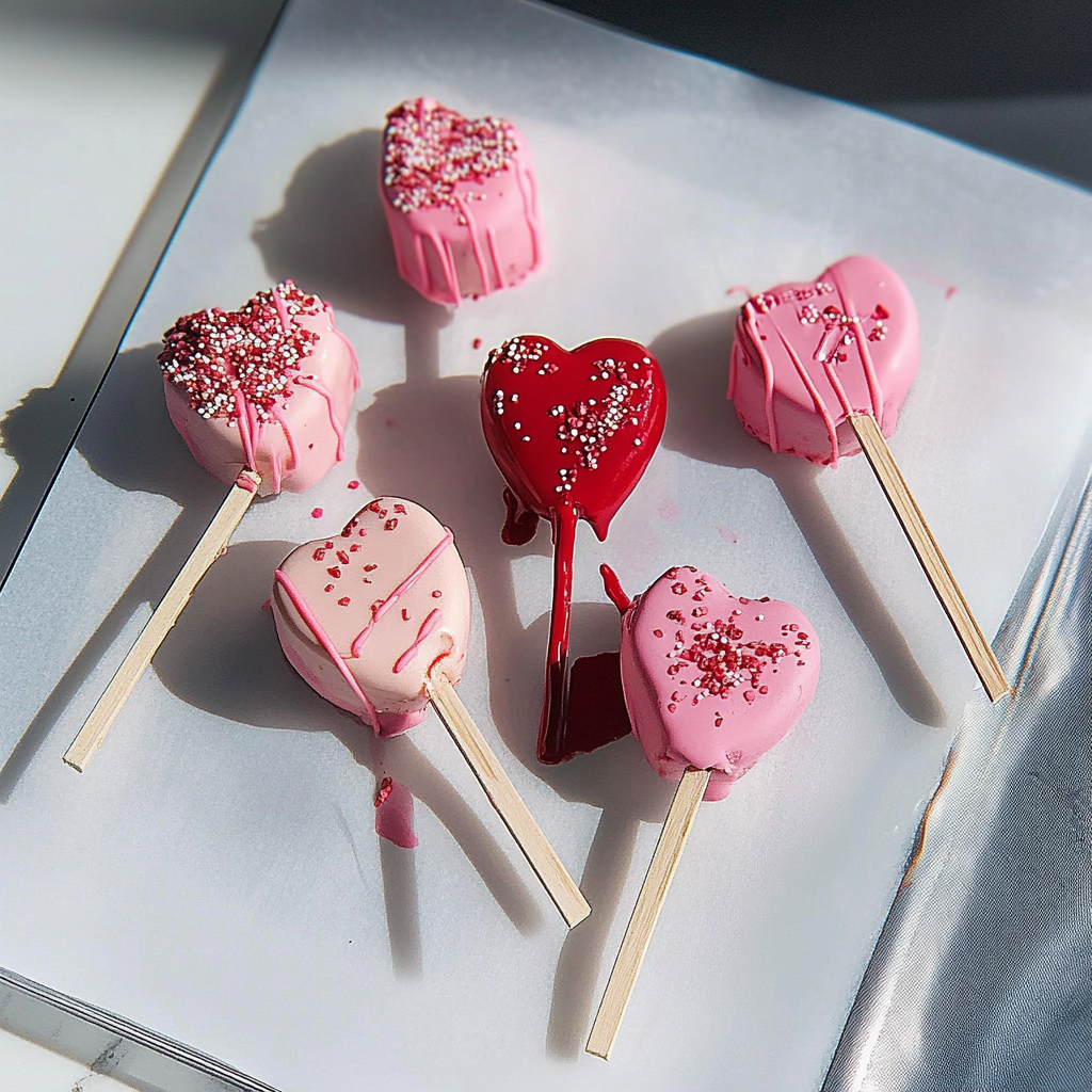Recipe preparation for Red Velvet Heart Cake Pops