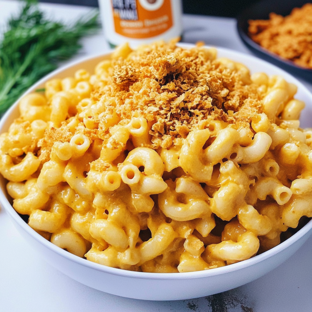 Recipe preparation for Nut-Free Vegan Mac & Cheese