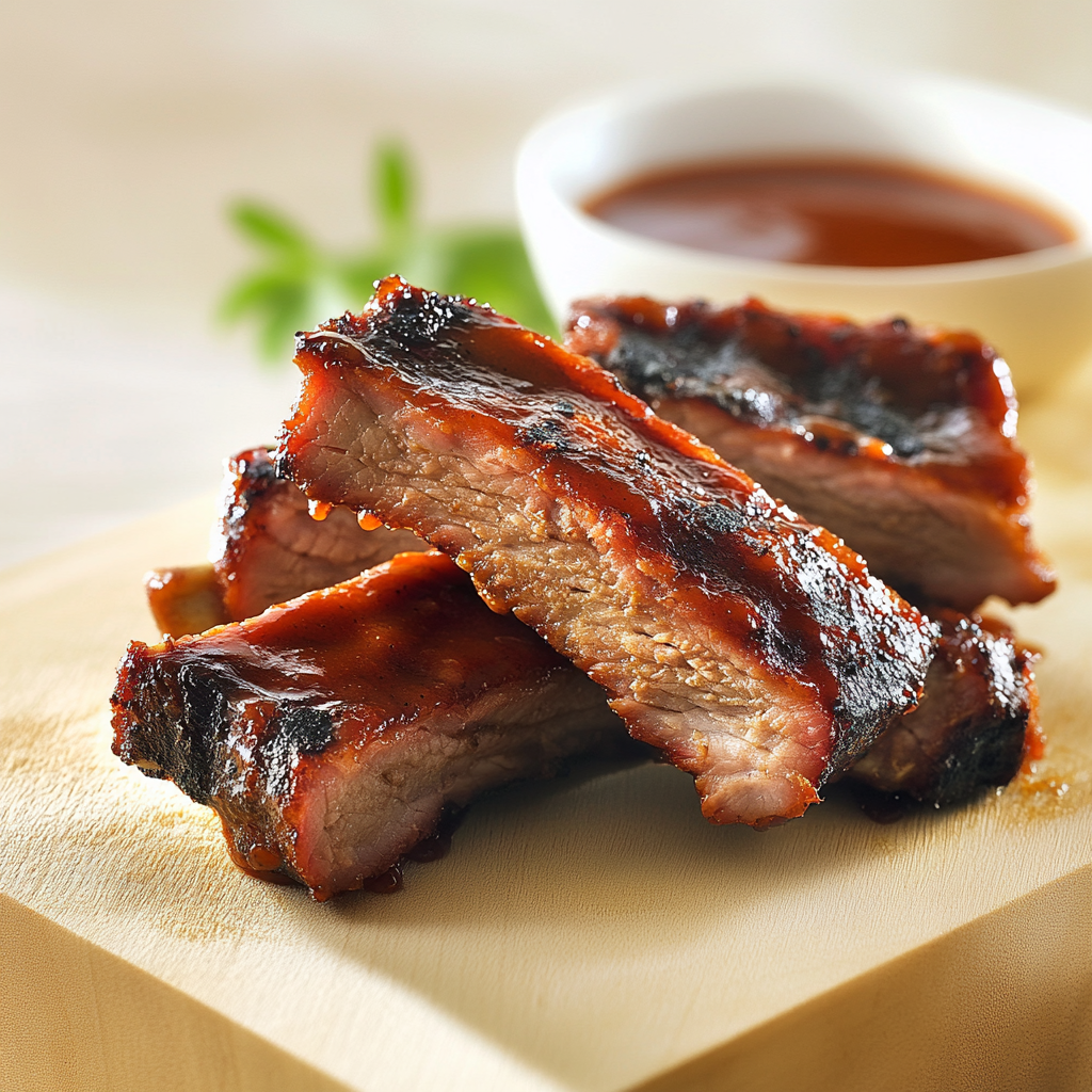 Recipe preparation for Smoky BBQ Ribs