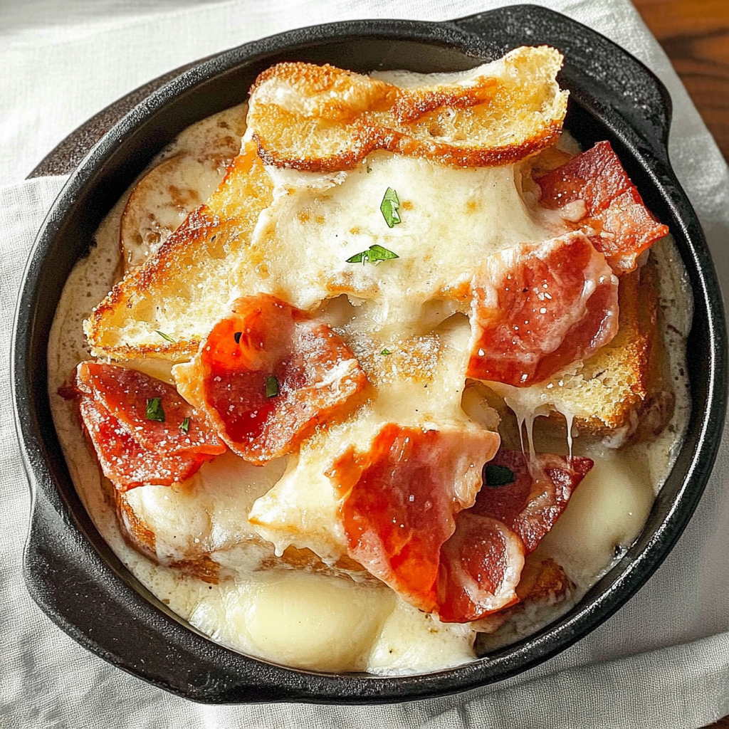Recipe preparation for Kentucky Hot Brown