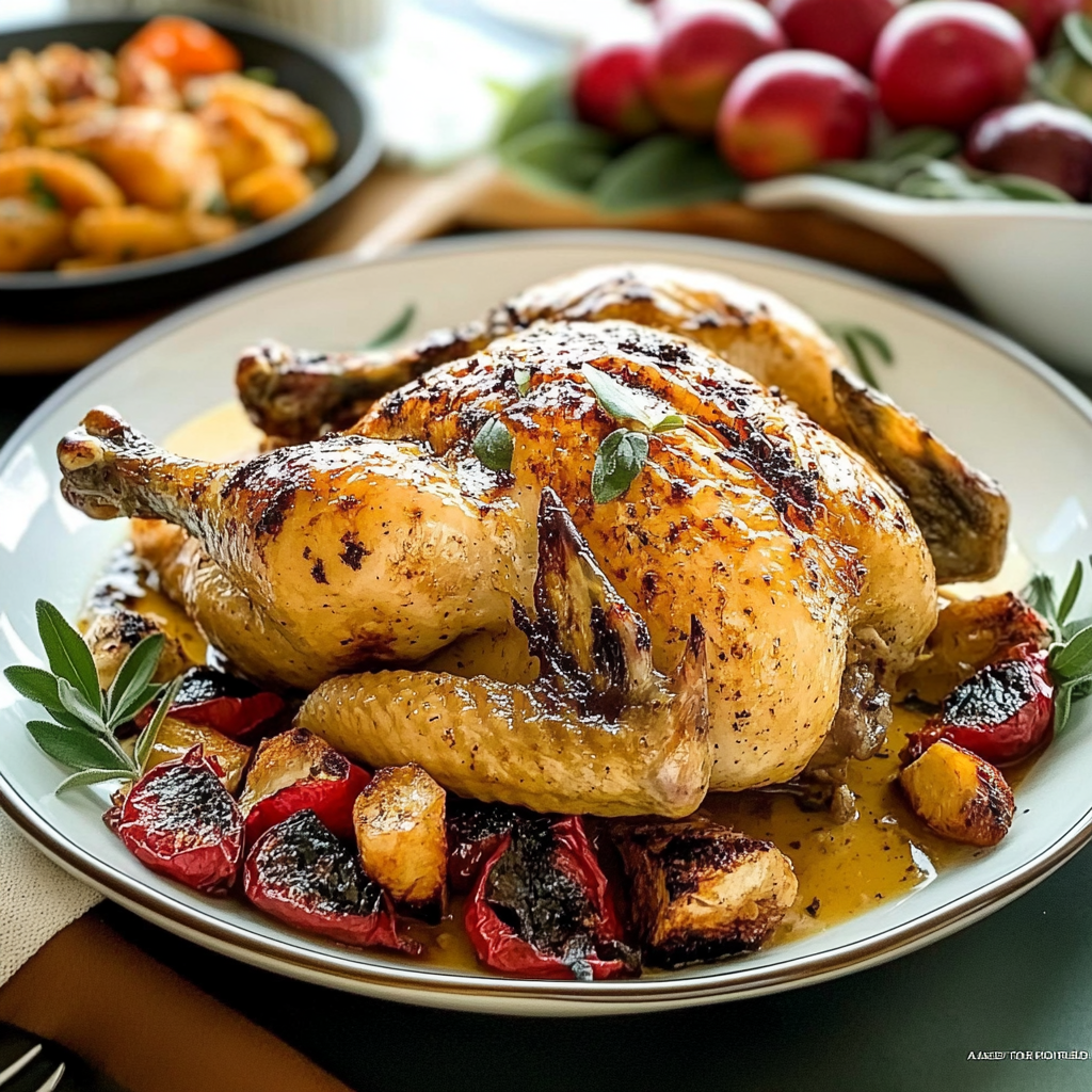 Recipe preparation for Glazed Spatchcocked Chicken