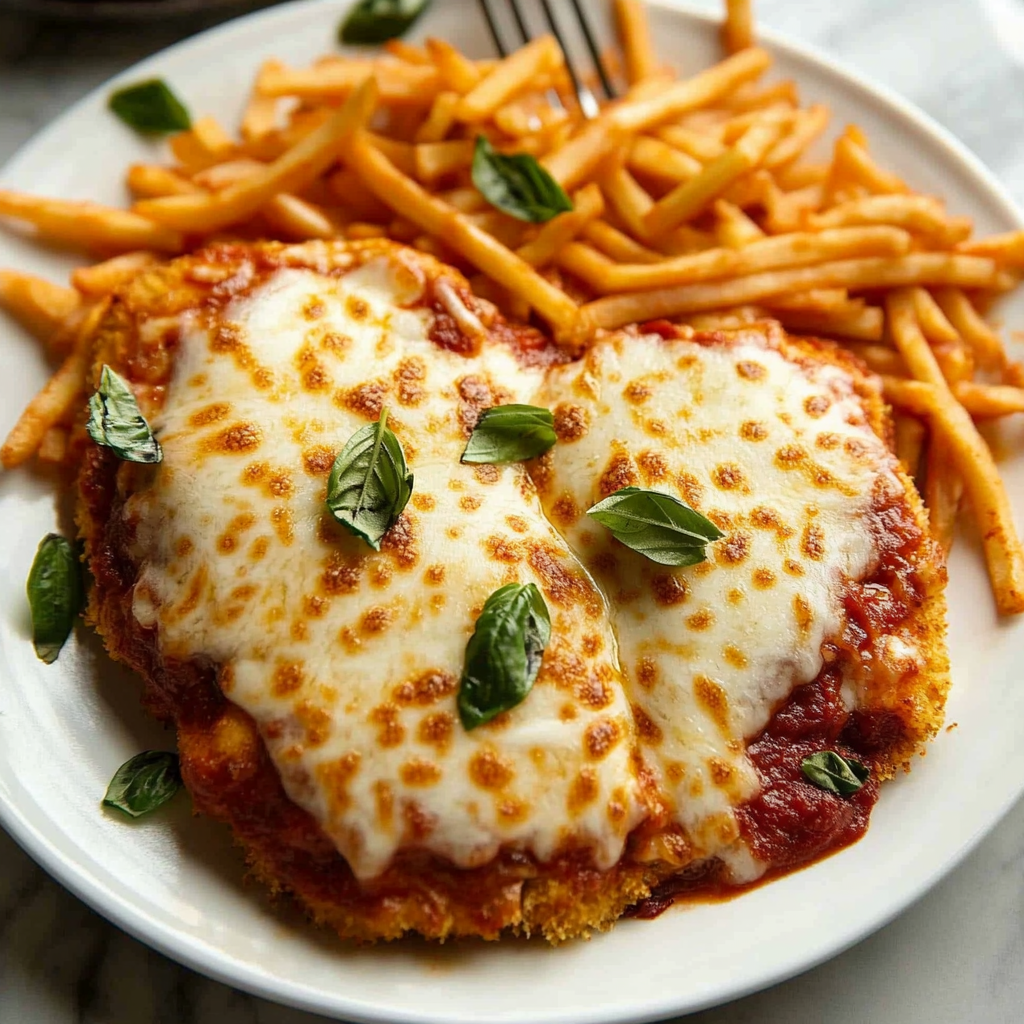 Recipe preparation for Chicken Parmesan Hearts