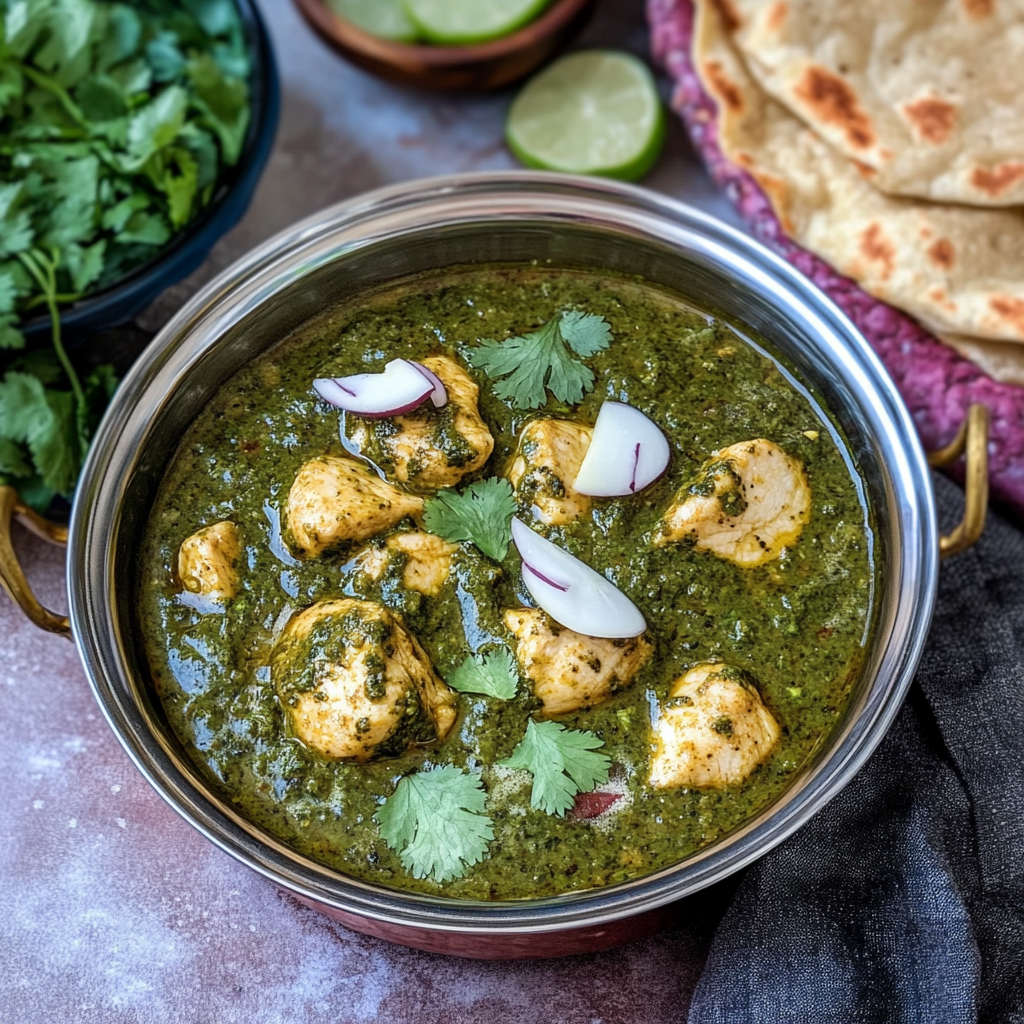 Recipe preparation for Chicken Saagwala