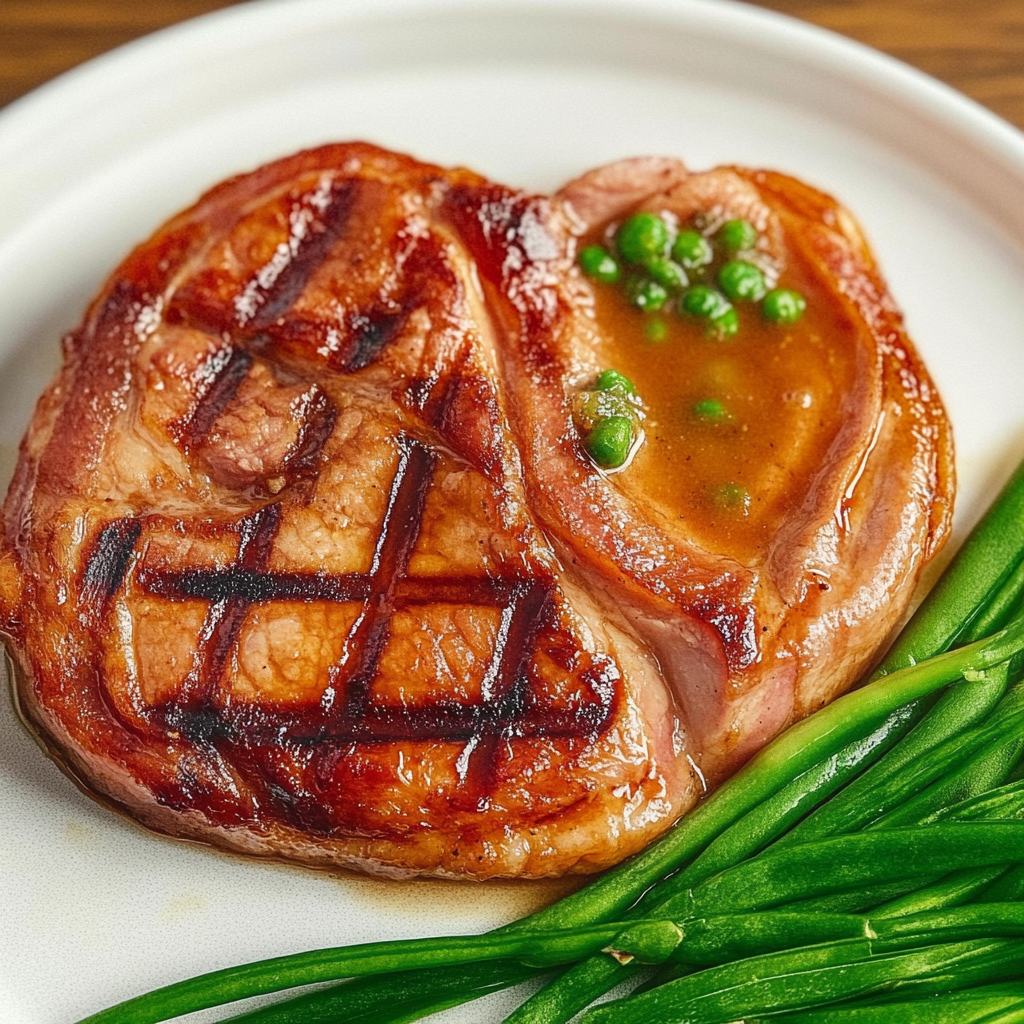 Recipe preparation for Zesty Grilled Ham