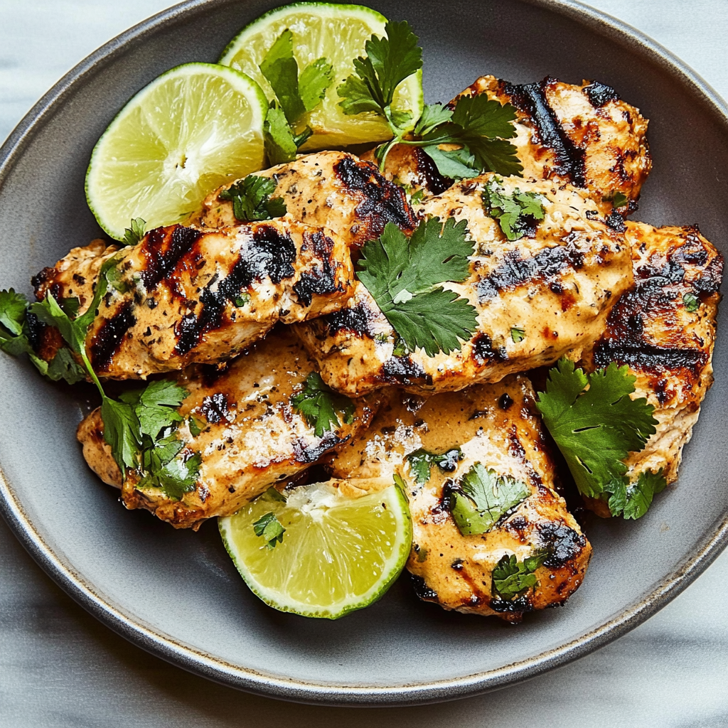 Recipe preparation for Coconut Lime Grilled Chicken