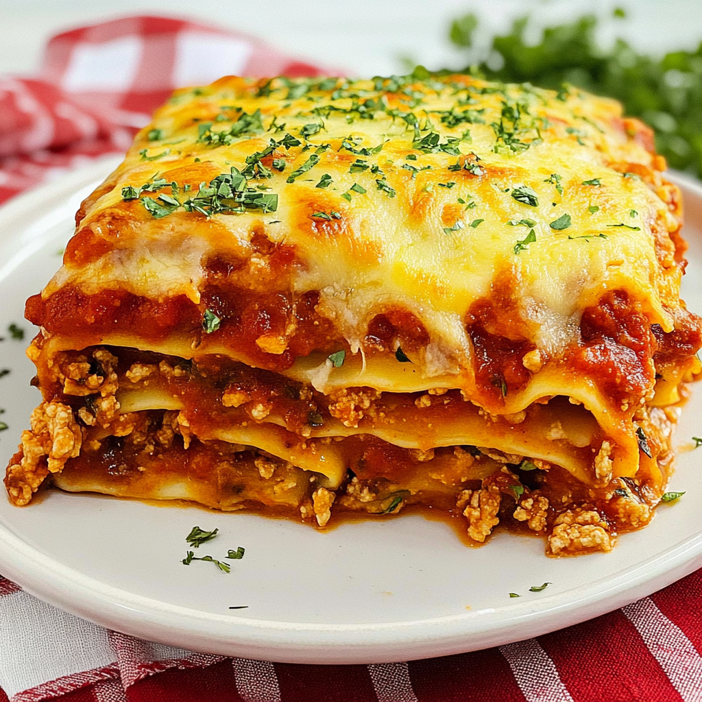Recipe preparation for Spicy Ramen Lasagna
