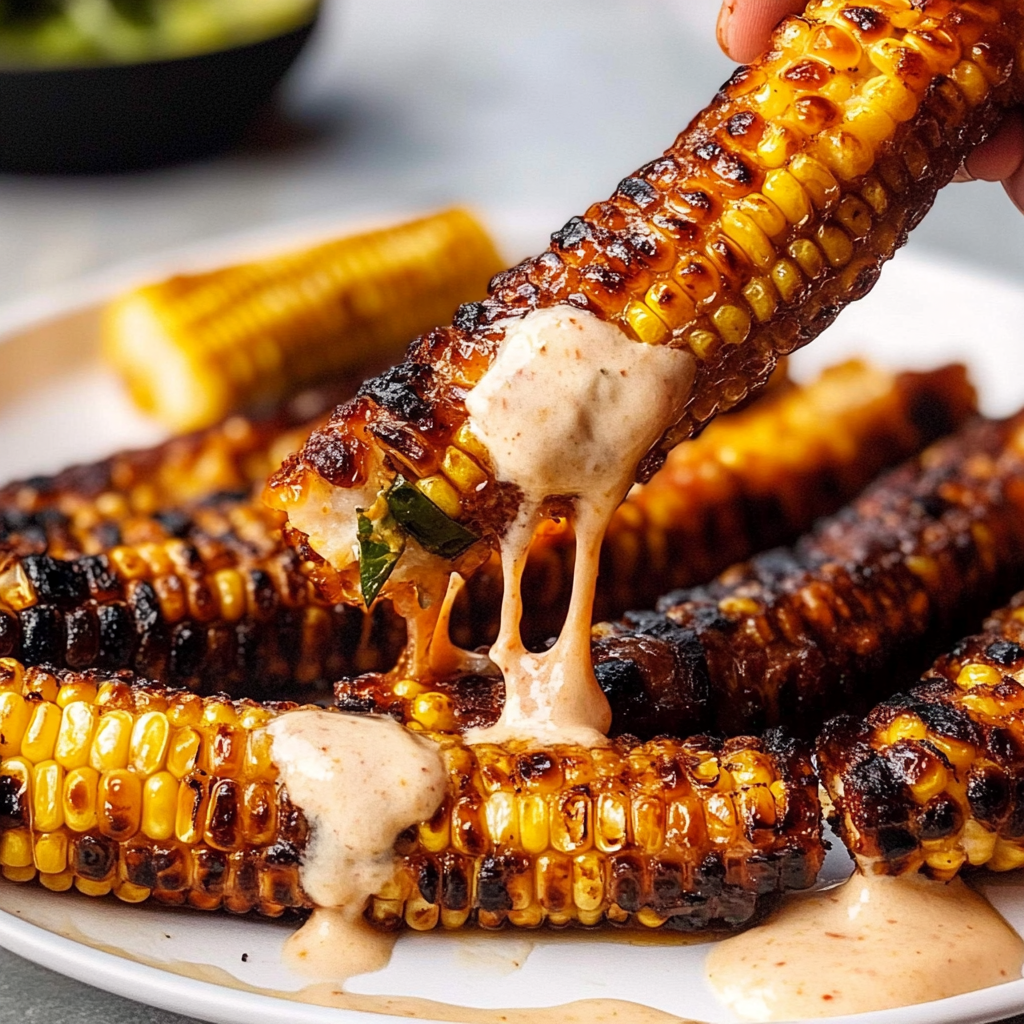 Recipe preparation for Smoky Chipotle Corn Ribs