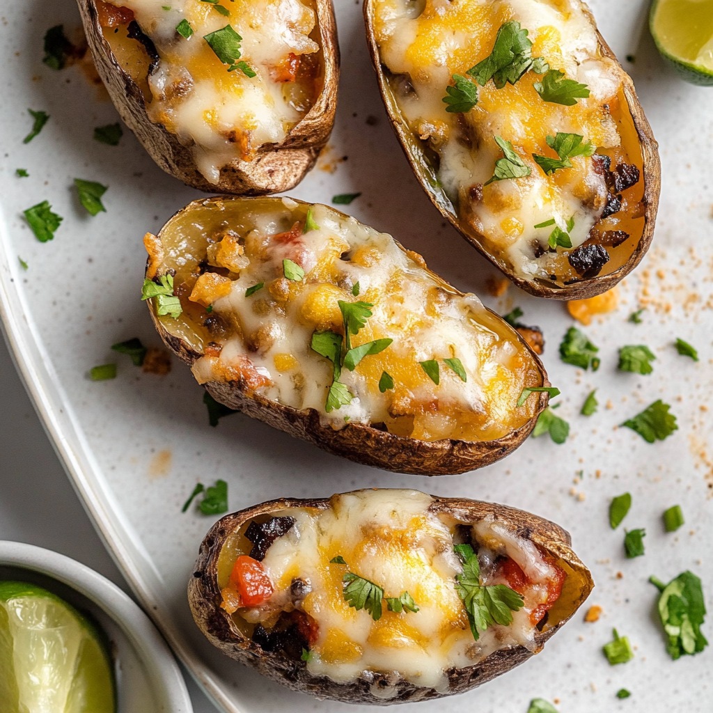 Recipe preparation for Loaded Potato Skins