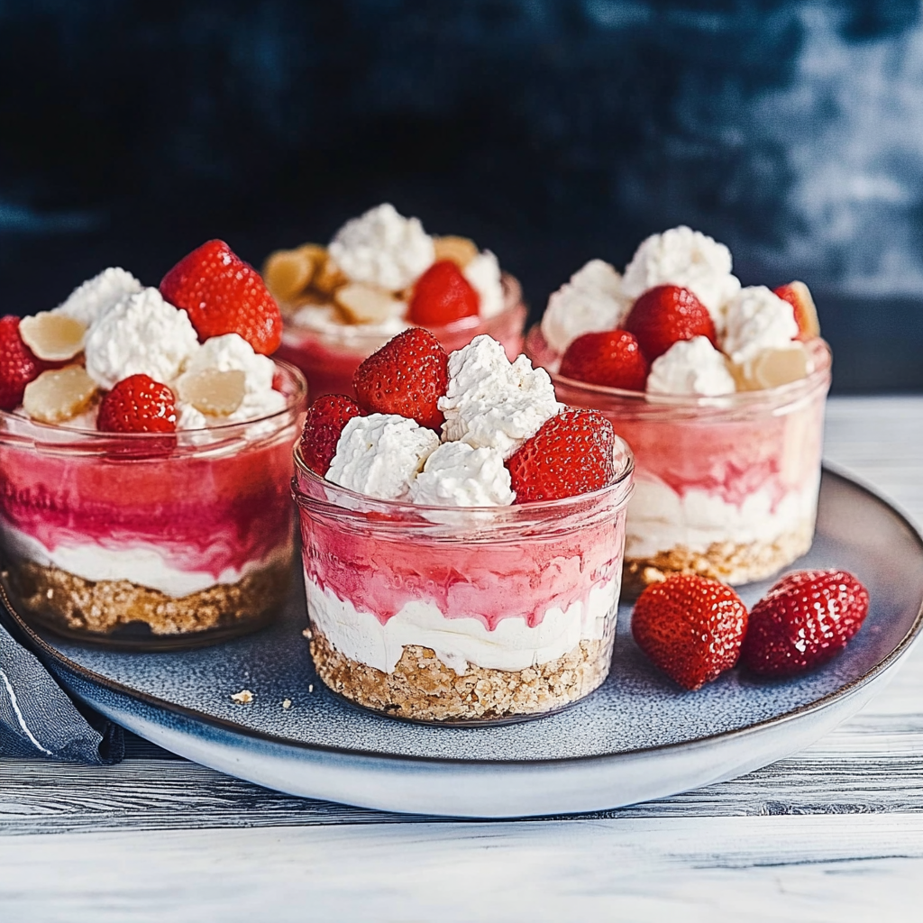 Recipe preparation for Strawberry-Rhubarb Eton Mess