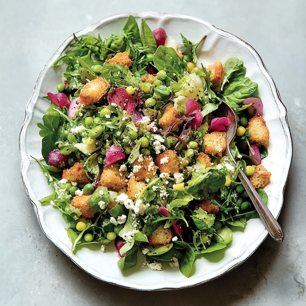 Recipe preparation for French Spring Salad