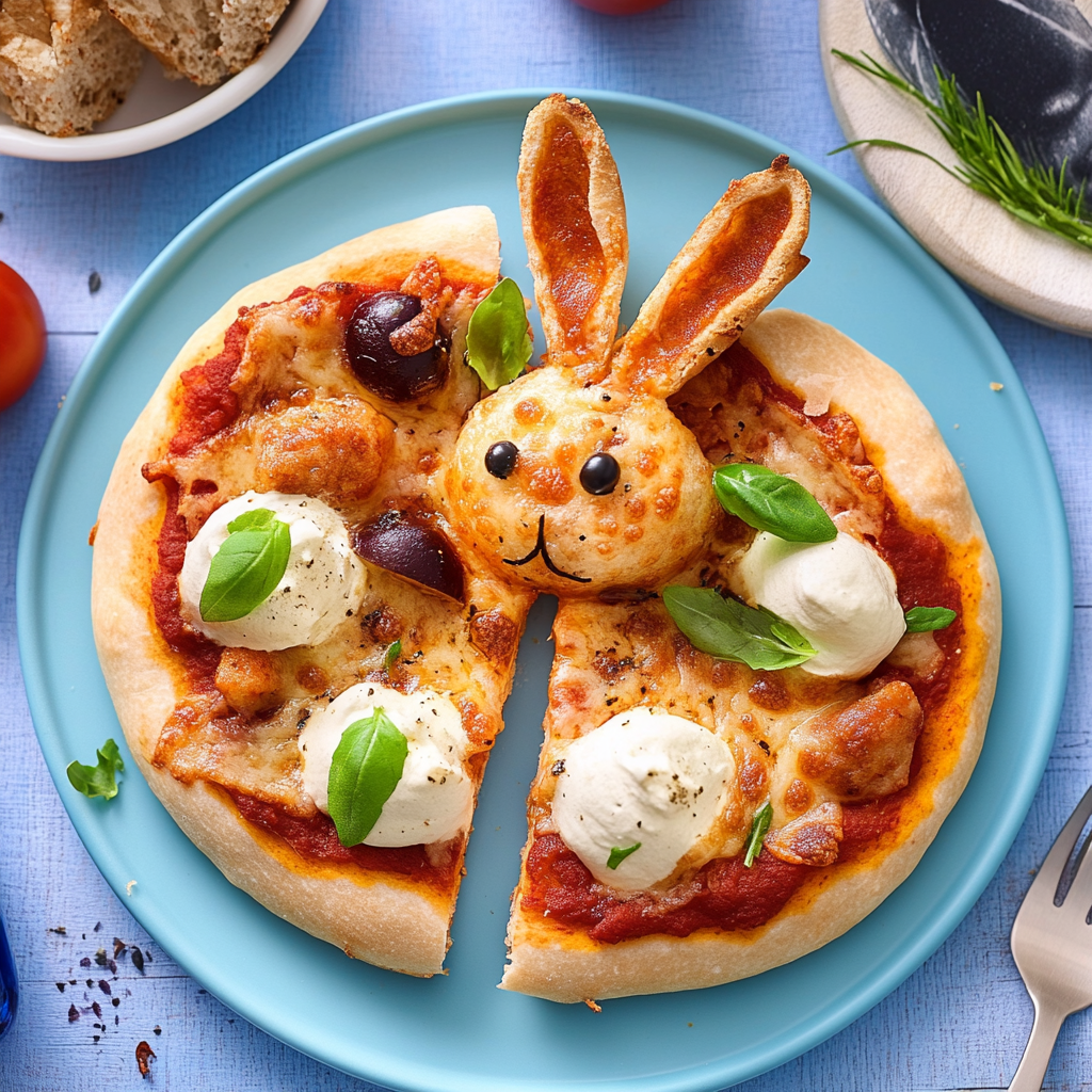 Recipe preparation for Bunny Pizza