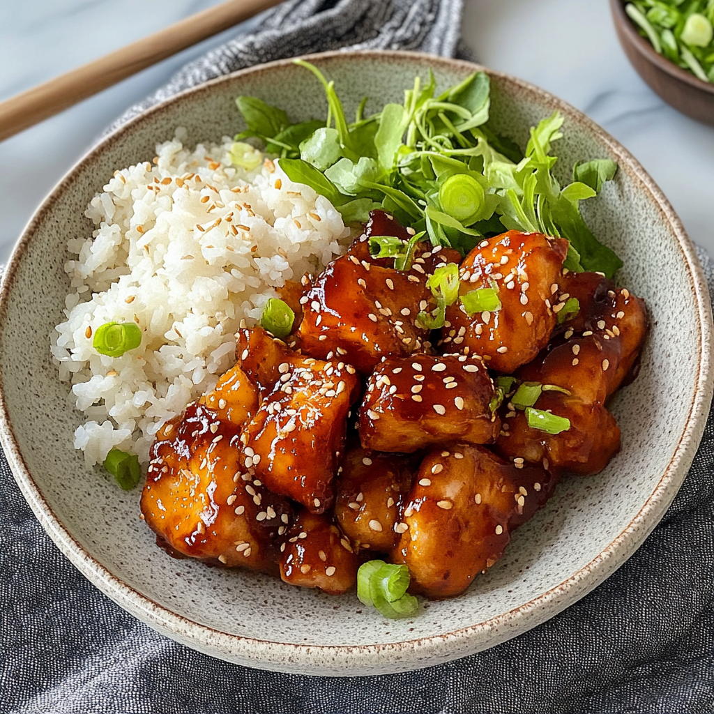 Recipe preparation for Gochujang Chicken