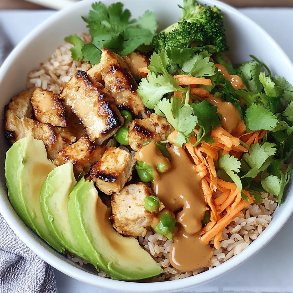 Recipe preparation for Thai Rice Bowls