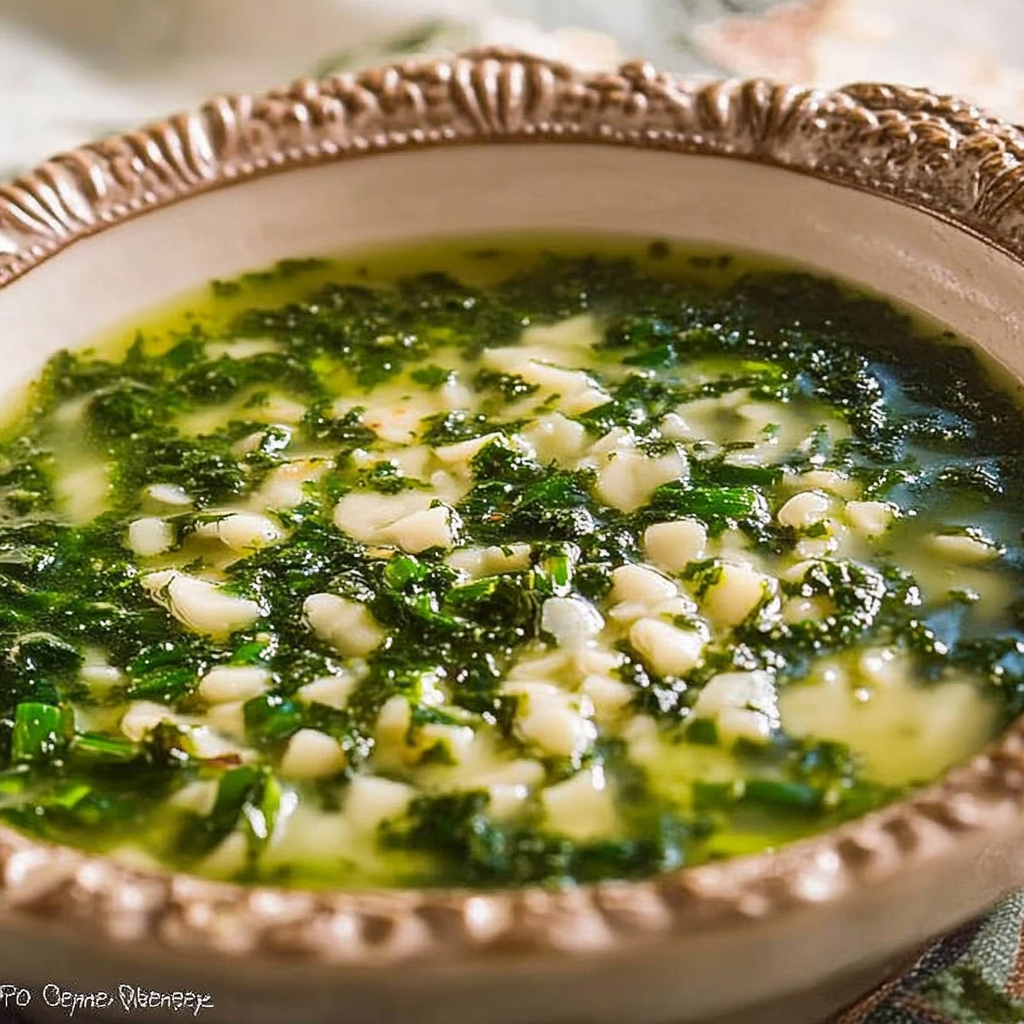 Recipe preparation for Chicory Soup