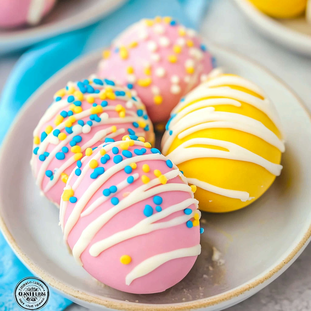 Recipe preparation for Cookie Dough Easter Eggs