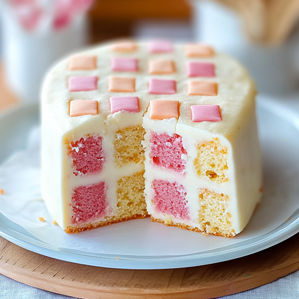 Recipe preparation for Battenberg Cake