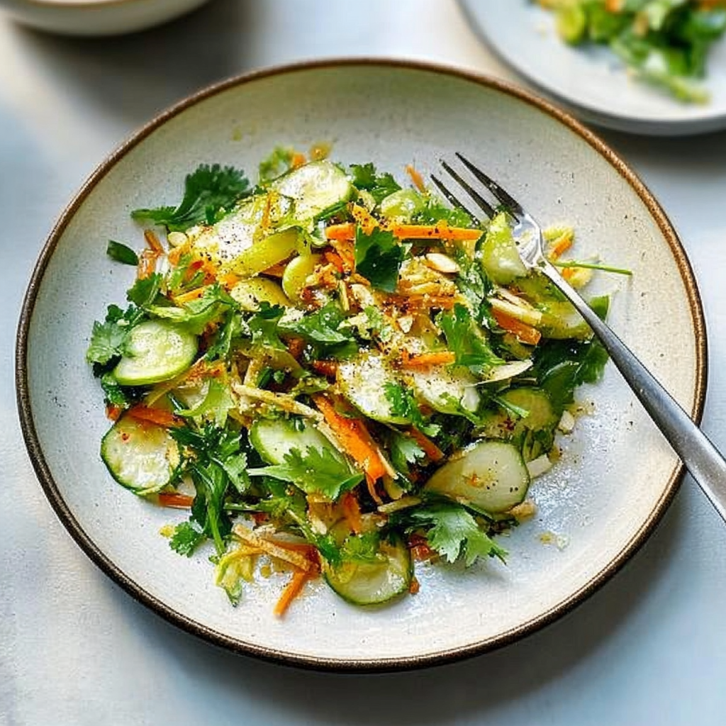 Recipe preparation for Spring Salad with Bagna Cauda Dressing